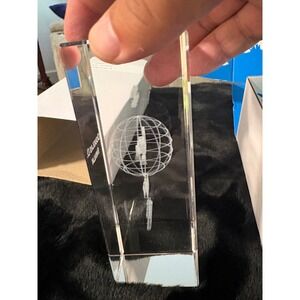 PADI 35 Years Outstanding Service Crystal Award and Member Pin Set with Box
